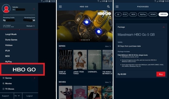 Berlangganan HBO GO