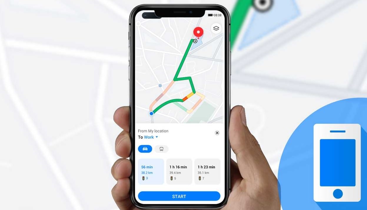 Aplikasi GPS di Mobil