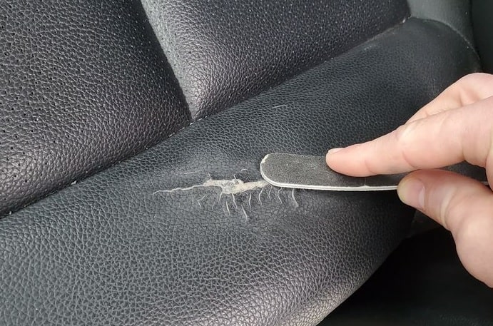 Kulit Jok Motor Pecah- Pecah